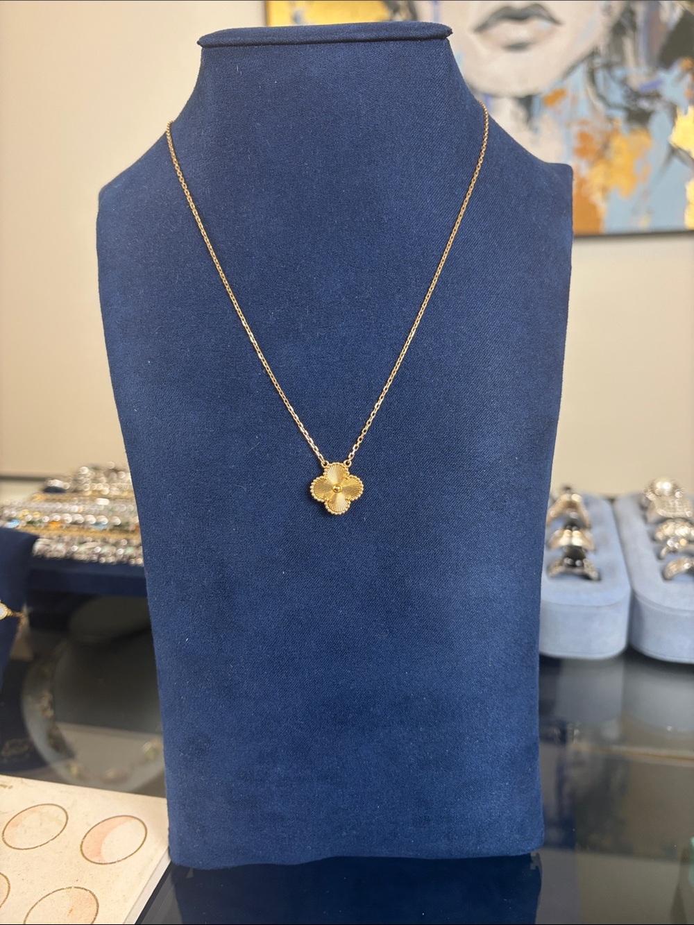 18k Van Cleaf 16inch Necklace